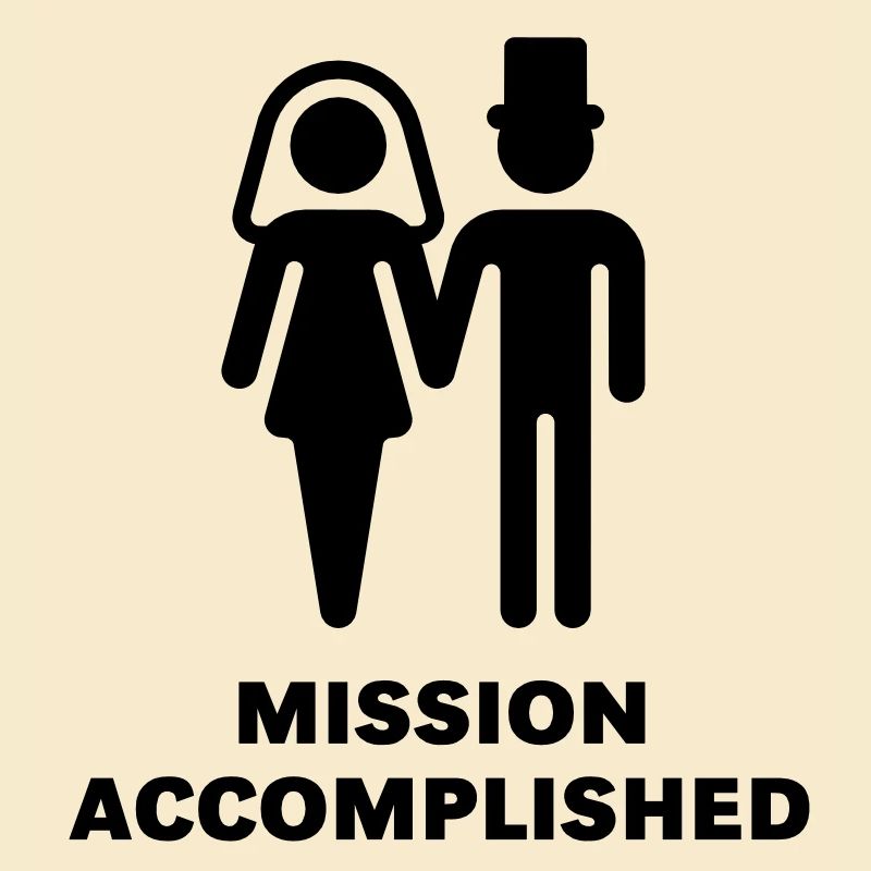 Mission Accomplished (Bridal Pair, Wedding /