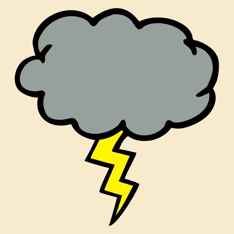 nuage d'orage éclair coup de foudre