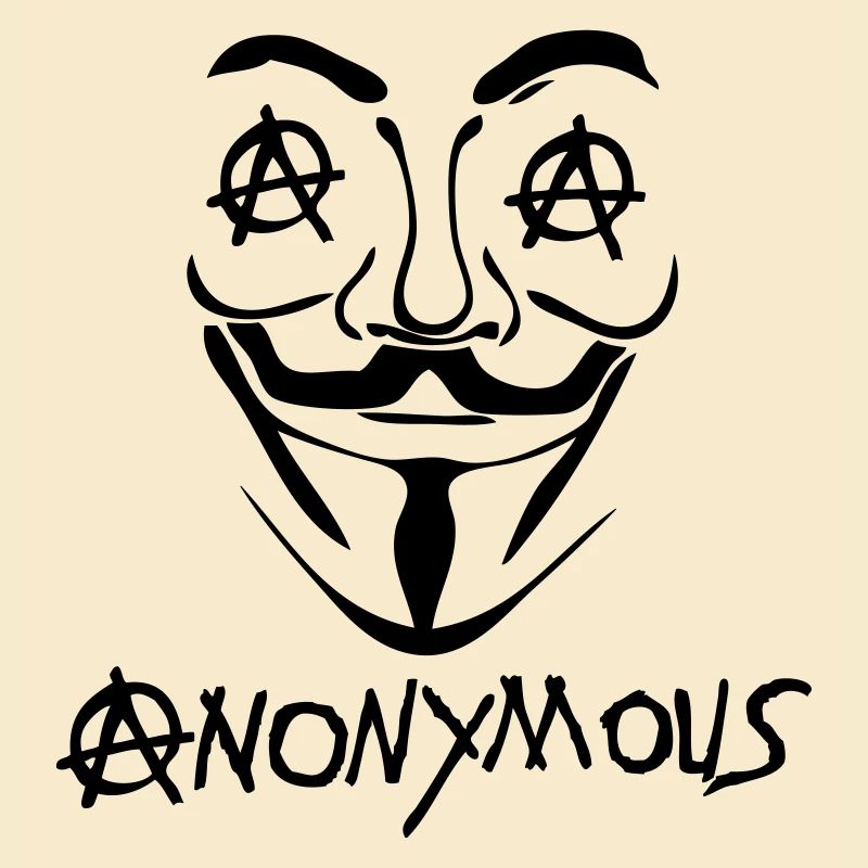 logo anarchy anonymous masque