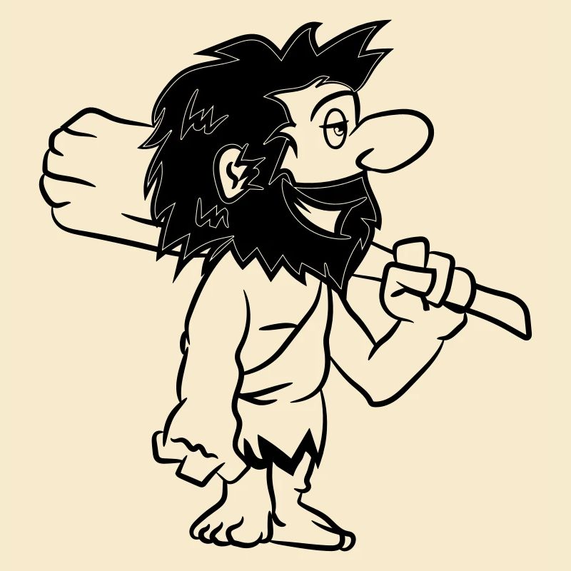 Steinzeitmensch witzig comic