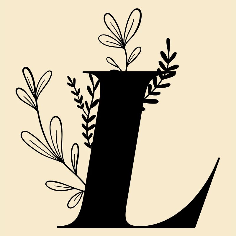 Buchstabe Floral L