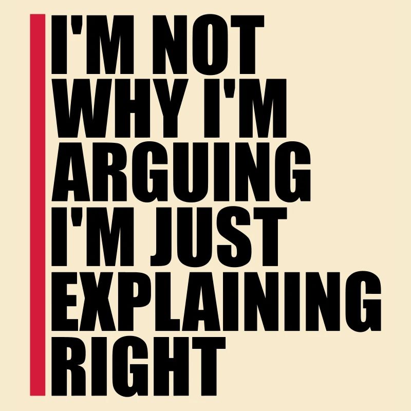 I m not arguing