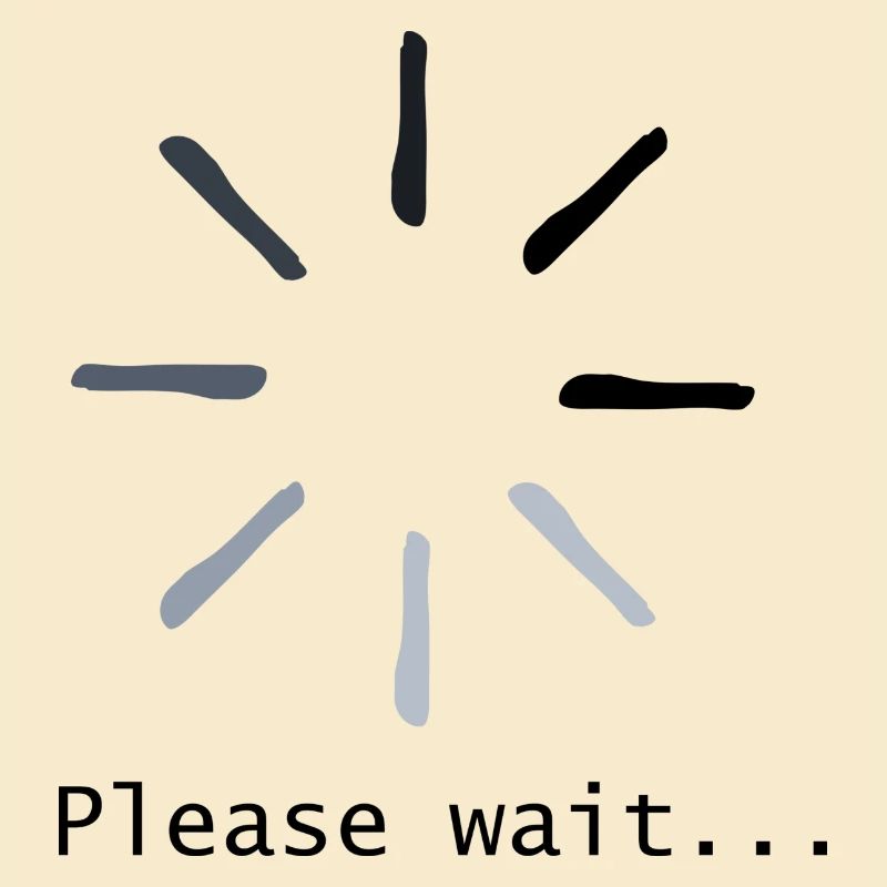 please wait