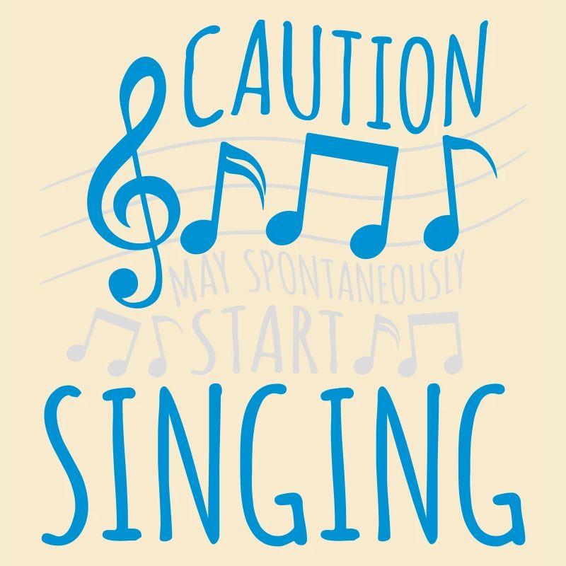 may spontaneously start singing