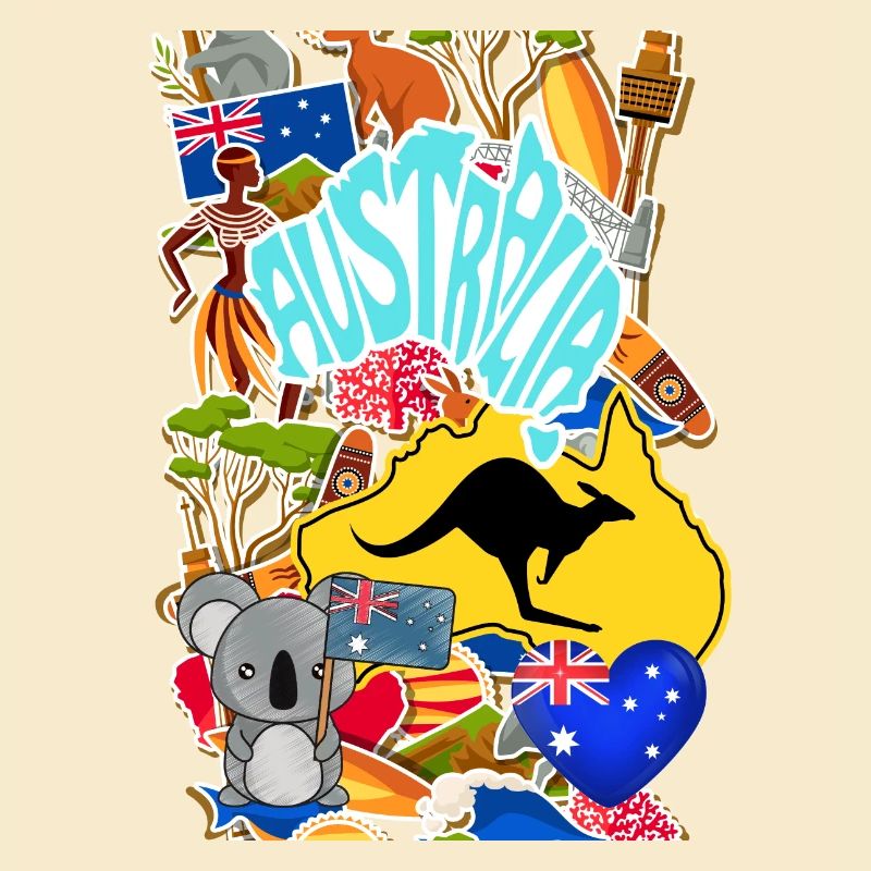 Australien, Känguru.