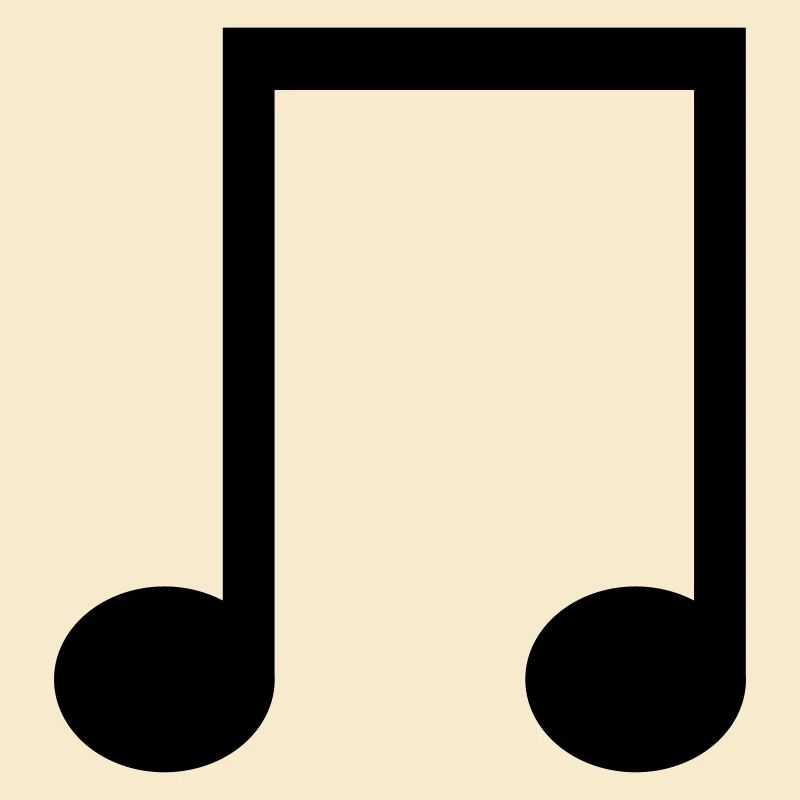 Eighth note symbol to design yourself