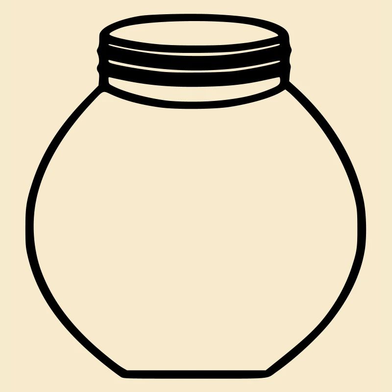 Empty Jam Jar Glass Bottle