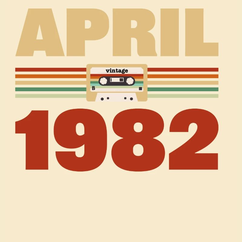 41st birthday April Born 1982 Gift idea