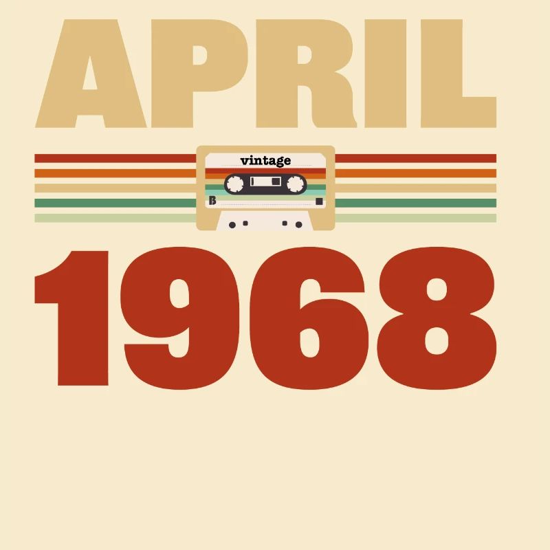 55th birthday April Born 1968 Gift idea
