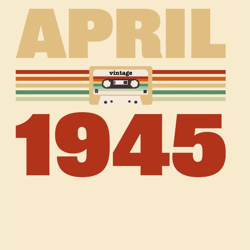 78th birthday April Born 1945 Gift idea