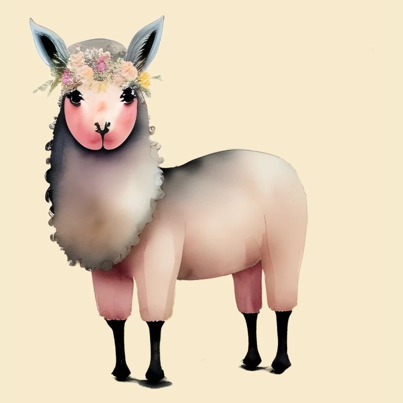 niedliches Lama