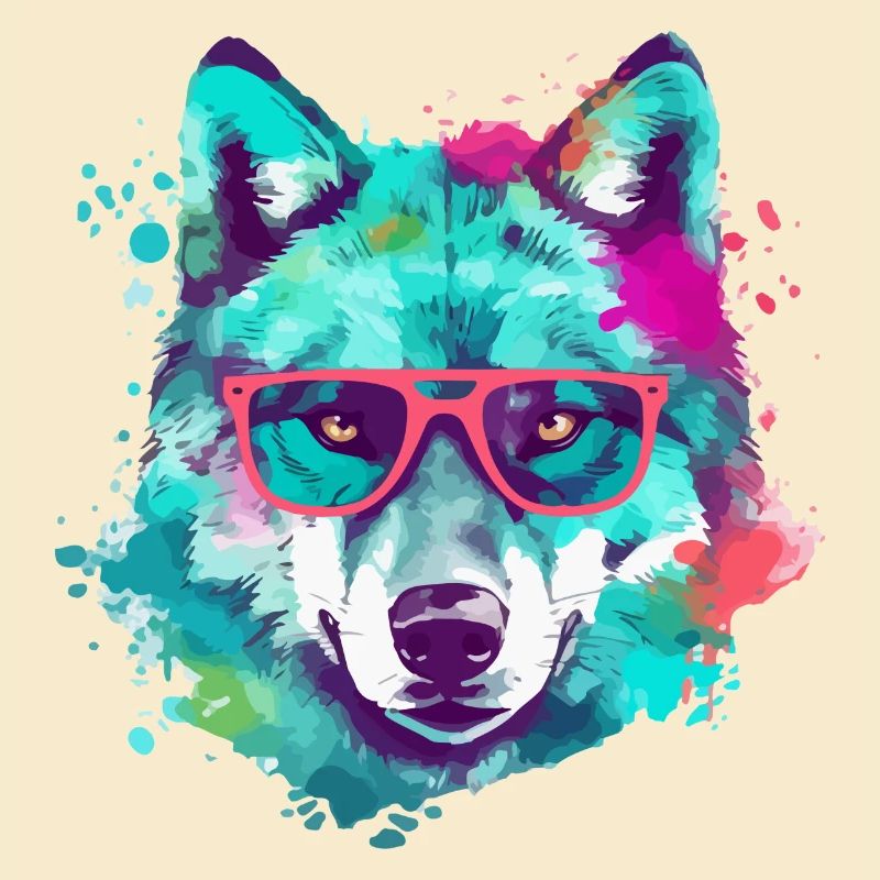 The wolf with rose-colored glasses