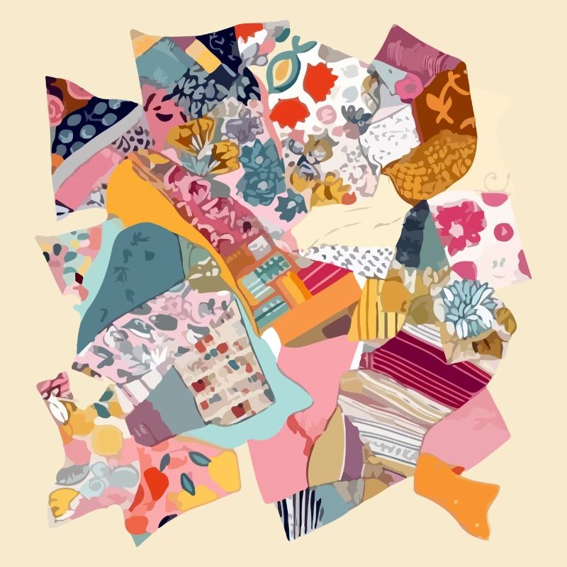 Patchwork de tissu n°2