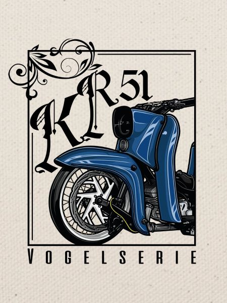 Schwalbe (blau) // Illustration