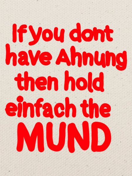 Lustiger Spruch Denglisch