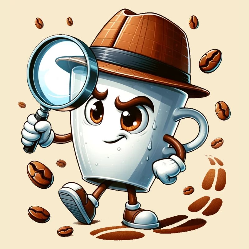 Mystery Brew: Detective Coffee Cup Tee