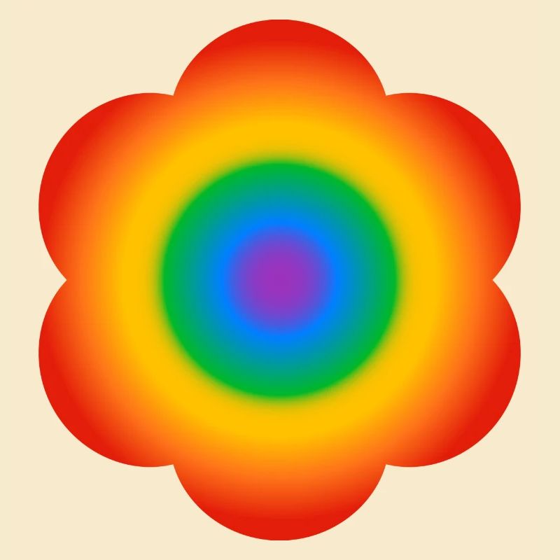 Regenbogen-Blume