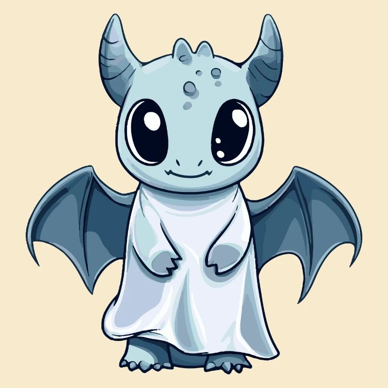Drache Halloween Comic Geist