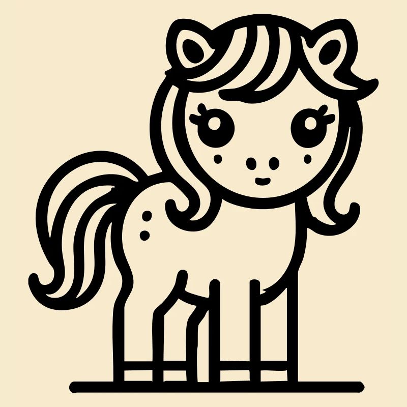 Süßes Pony Pferd Pferdchen