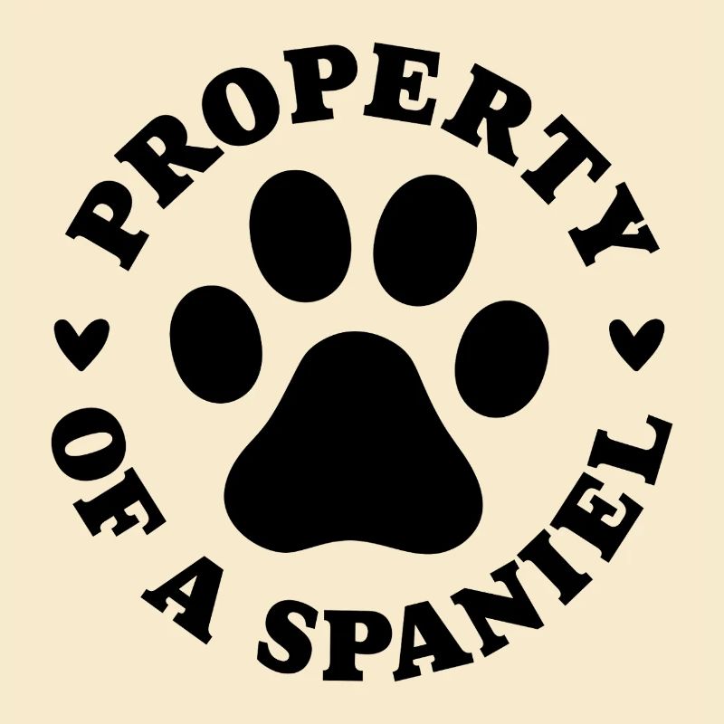 Eigentum eines Spaniels
