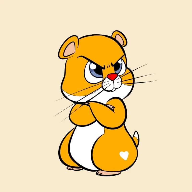 eingeschnappter Hamster