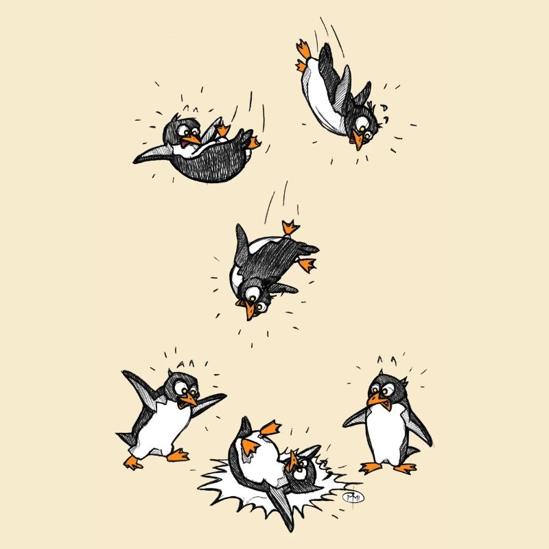 Penguins can not fly!
