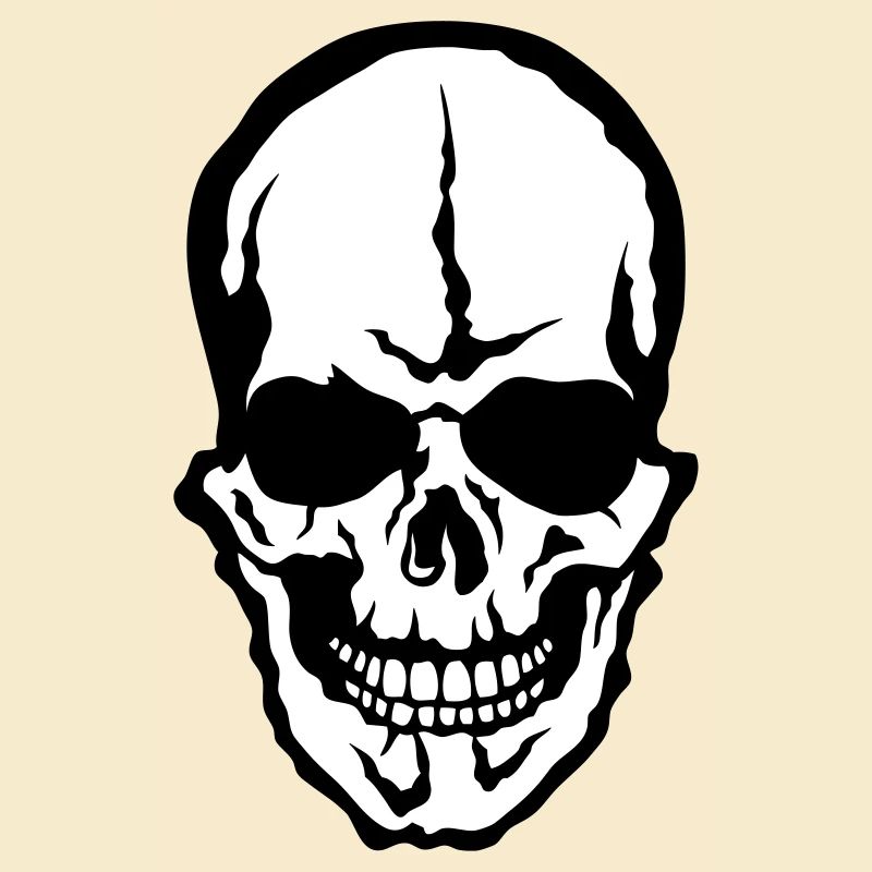 Kopf des Todes skull crane