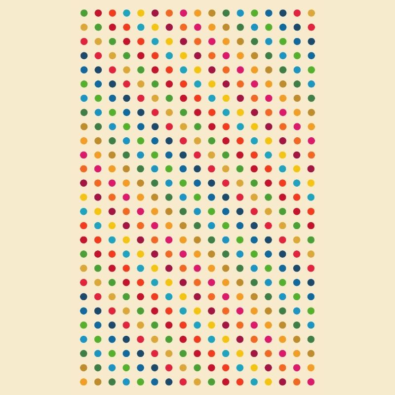 Conception de points colorés