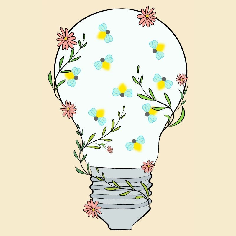 Blumen glühbirne