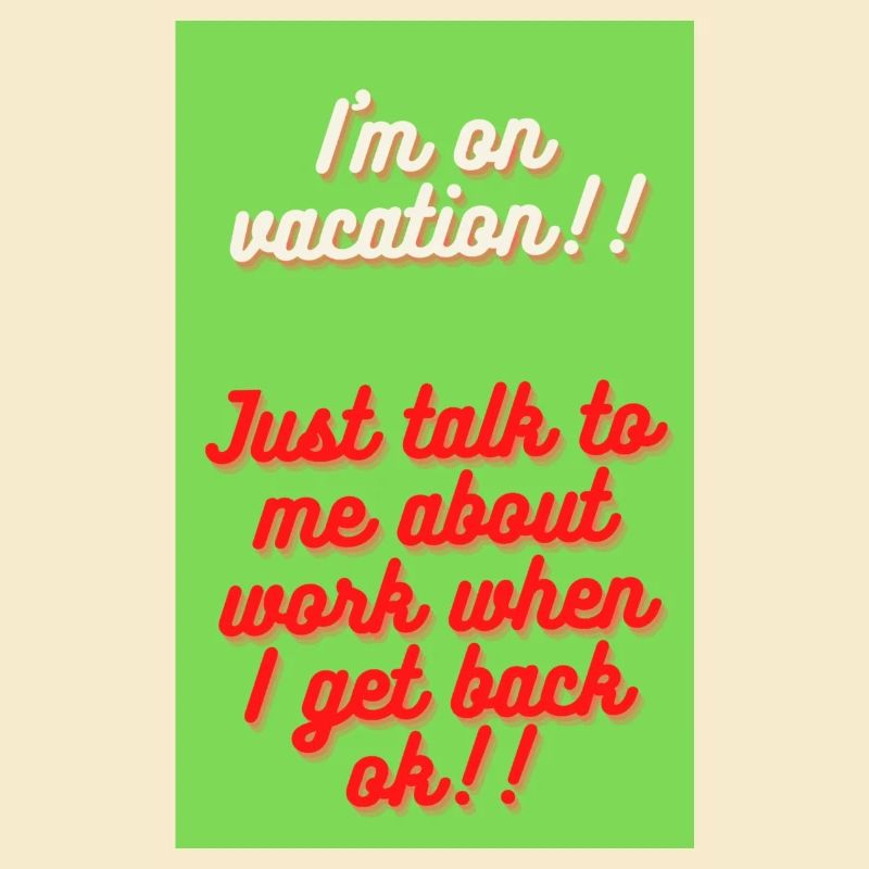 ICH BIN IM URLAUB!!!