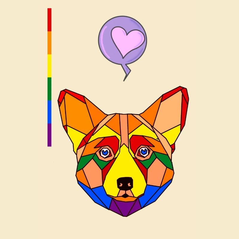 Corgi raimbow