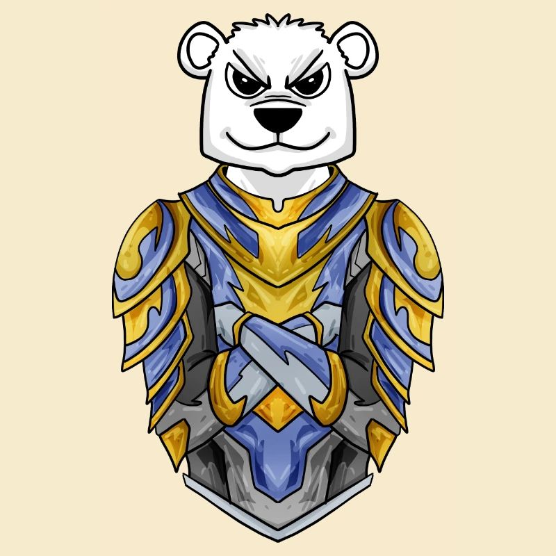 Knight Polar Bear cool Bear Polar Bear