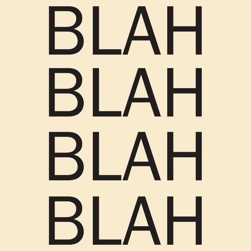 blah blah blah