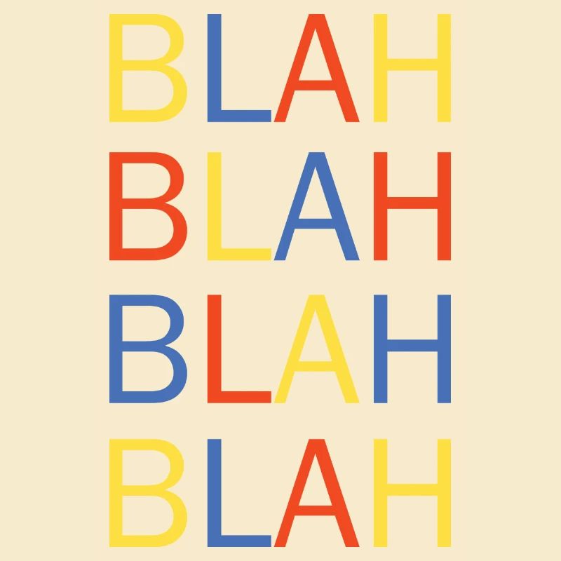 blah blah