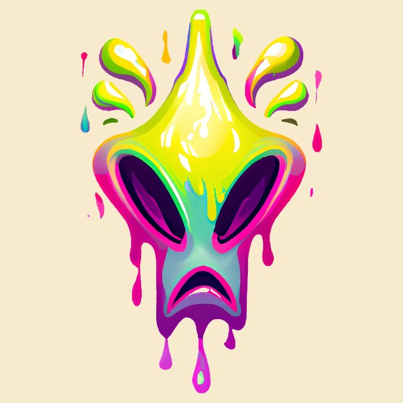 Farbenfroher Alien