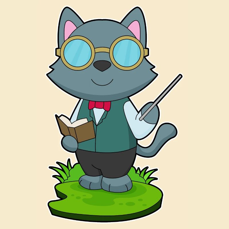 Katze Lehrer Pointer