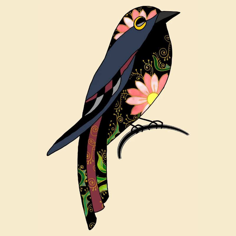 Bunter Vogel