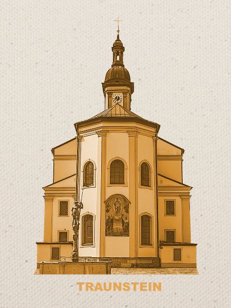 Traunstein Stadtpfarrkirche Chiemgau Oberbayern