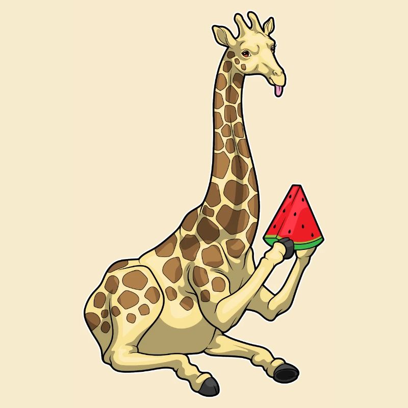 Girafe Pastèque