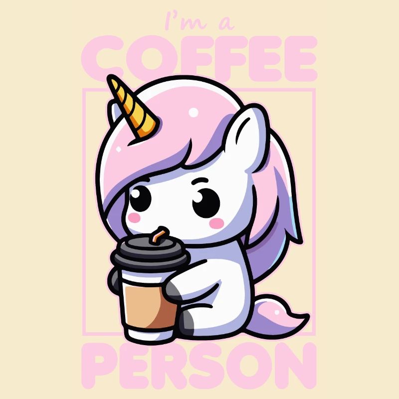Ich bin ein Kaffeemensch Einhorn