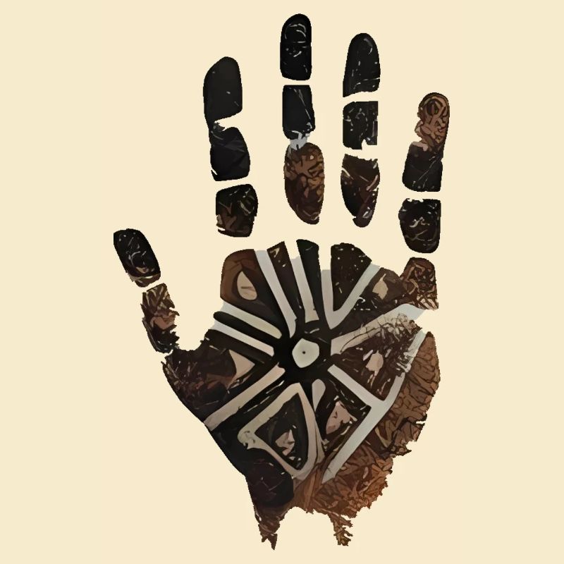 Illustration de rituel de la main