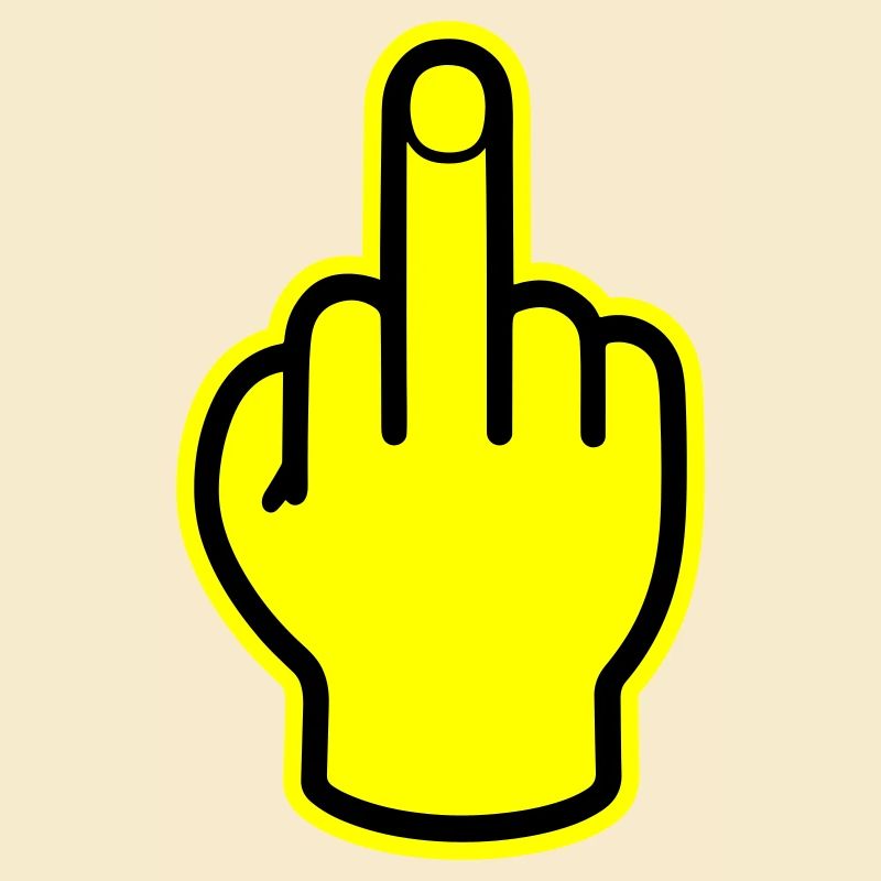 Middle Finger Hand Provocative