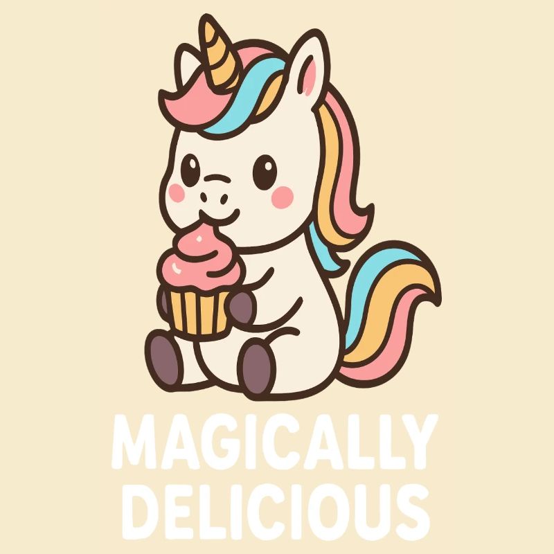 Süßer Einhorn-Kuchen Motiv