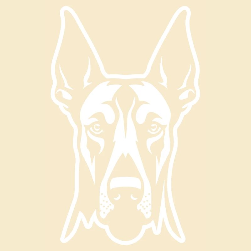 Doberman Hund Kopf