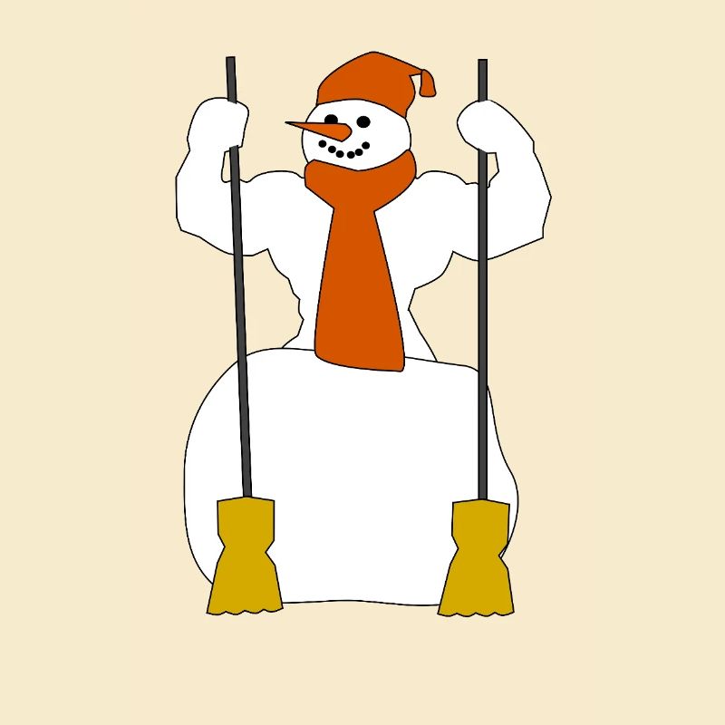 Winter-Schneefigur