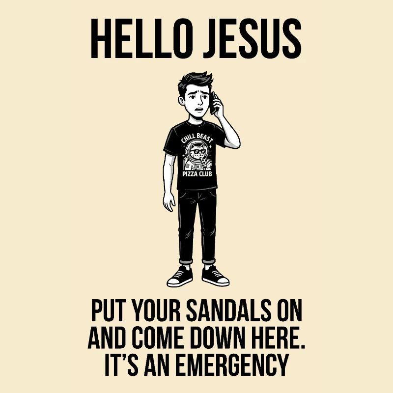 Hello Jesus - Dank Meme Sarcastic
