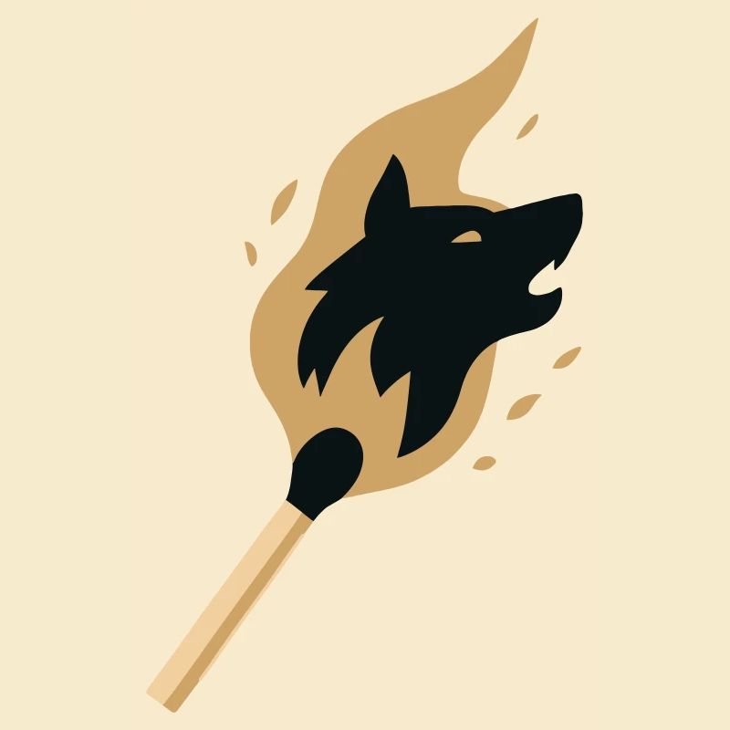 Lone Wolf Flaming Alpha Style Match