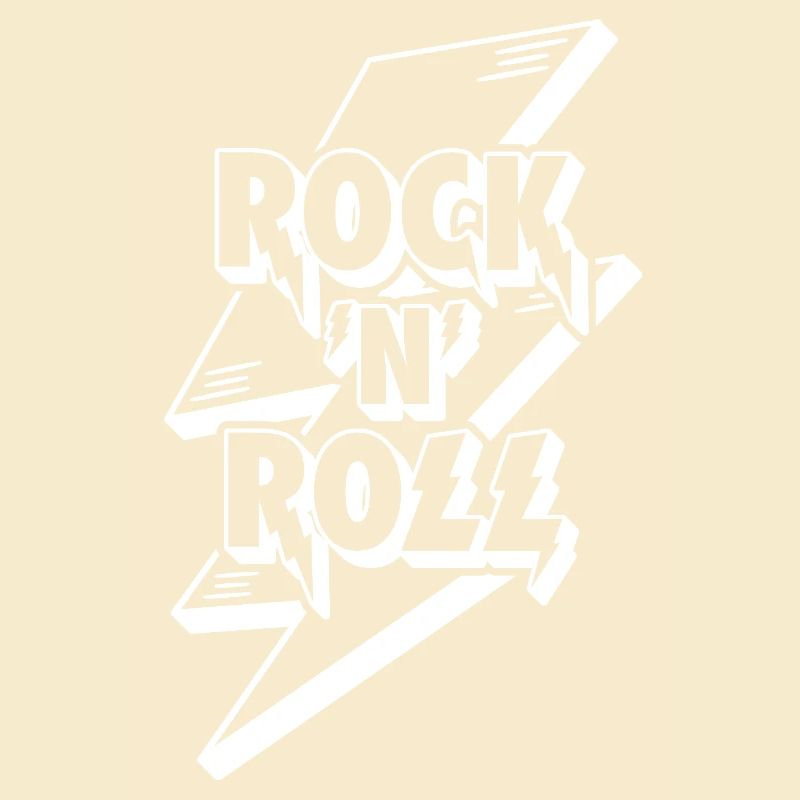 Rock 'n' Roll Lightning Bolt 3D-Logo