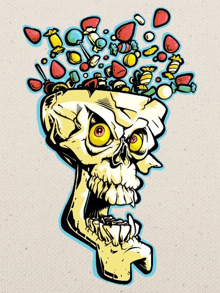 Explosiver Candy Skull