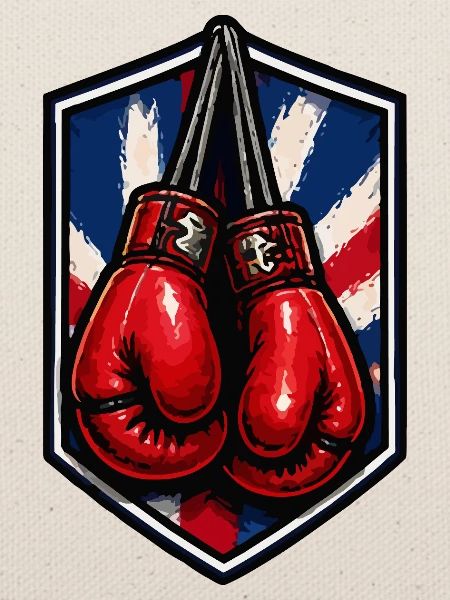 Union Jack Schild Boxhandschuhe